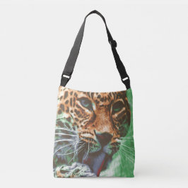 Leopard Portrait Tasche Living Coral