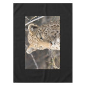 Leopard-Portrait Tischdecke (Vorderseite)