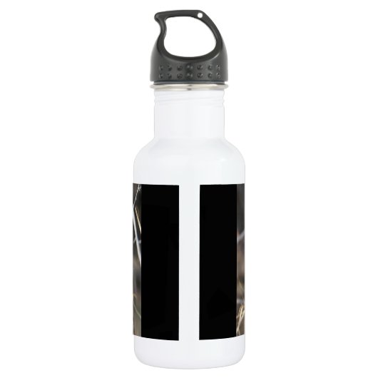 Leopard-Portrait Trinkflasche (Rückseite)