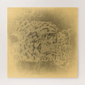 Leopard Portrait Vintage Puzzle (Horizontal)