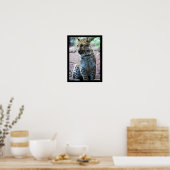 Leopard-Pose Poster (Küche)