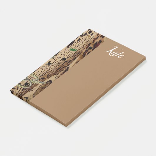 Leopard Post-it Klebezettel (angewinkelt)