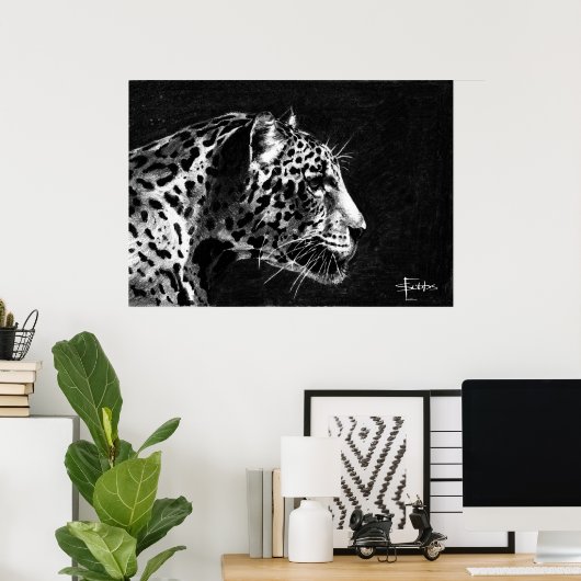 Leopard Poster (Heimbüro)