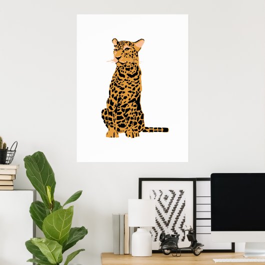 Leopard Poster (Heimbüro)