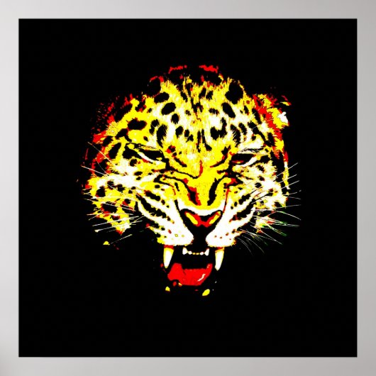 Leopard Poster Print - Leopard Eyes Poster (Vorne)