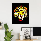 Leopard Poster Print - Leoparden Poster - Große Ka (Heimbüro)