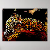 Leopard Poster Print - Wilde Katzen Plakate Prints (Vorne)