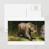 Leopard Postkarte (Vorne/Hinten)