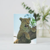 Leopard Postkarte (Stehend Vorderseite)