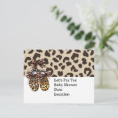 Leopard  postkarte (Stehend Vorderseite)