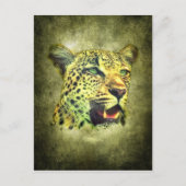 Leopard Postkarte (Vorderseite)