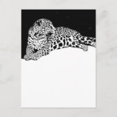 Leopard Postkarte (Vorderseite)