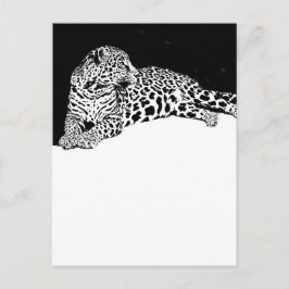 Leopard Postkarte