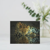 Leopard Postkarte (Stehend Vorderseite)