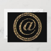 Leopard @ postkarte (Vorne/Hinten)