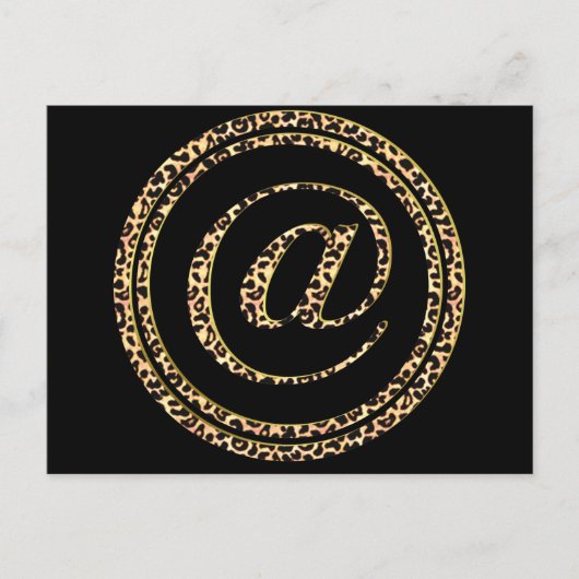 Leopard @ postkarte (Vorderseite)