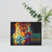 Leopard [Postkarte] Postkarte (Stehend Vorderseite)