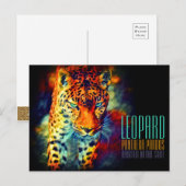 Leopard [Postkarte] Postkarte (Vorne/Hinten)