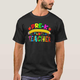 Leopard Pre-K-Lehrer zurück an den ersten Schultag T-Shirt