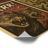 Leopard Predator Ambush Comic Art Poster (Ecke)