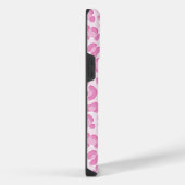 Leopard Preppy Pink Line iPhone Hülle (Rechte Seite)
