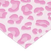 Leopard Preppy Pink Line - Rezept Poster Tischdecke (Schrägansicht)