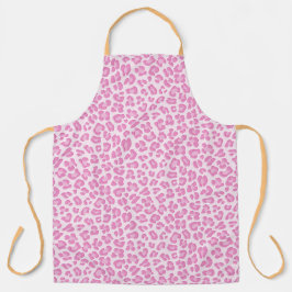 Leopard Preppy Pink Line Schürze