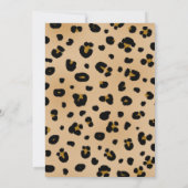Leopard Print 2012 Graduation Ankündigung (Rückseite)