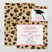 Leopard Print 2013 Abschluss Ankündigung (Vorne/Hinten)