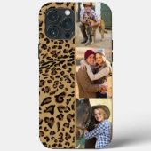 Leopard Print 3 Vertikales Foto braun Case-Mate iPhone Hülle (Rückseite)