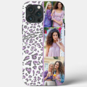 Leopard Print 3 Vertikales Foto Lilac Case-Mate iPhone Hülle (Rückseite)
