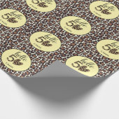 Leopard Print 50. Geburtstag Geschenkpapier (Ecke)