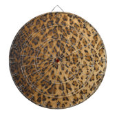 Leopard Print A monogram Initialen Dartscheibe (vorne)