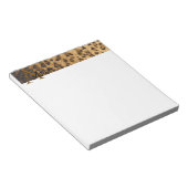 Leopard Print A monogram initials Notepad Notizblock (angewinkelt)