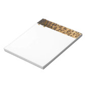 Leopard Print A monogram initials Notepad Notizblock (Rotiert)