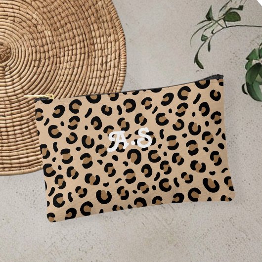 leopard print accessory bag, leopard print makeup zubehörtasche