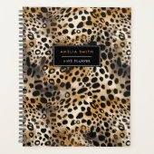 Leopard Print Add Name Planner Planer (Vorderseite)