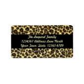 Leopard Print Address Labels Adressaufkleber (Vorne)