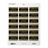 Leopard Print Address Labels Adressaufkleber (Vorne)