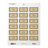 Leopard Print Address Labels Adressaufkleber (Vorne)