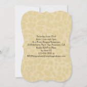 Leopard Print and Bow Abschluss/Party Einladung (Rückseite)