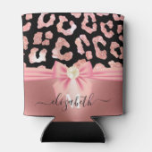 Leopard Print and Bow Dosenkühler (Rückseite)