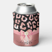Leopard Print and Bow Dosenkühler (Kanne Rückseite)