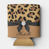 Leopard Print and Bow Dosenkühler (Rückseite)