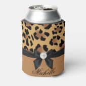 Leopard Print and Bow Dosenkühler (Kanne Rückseite)