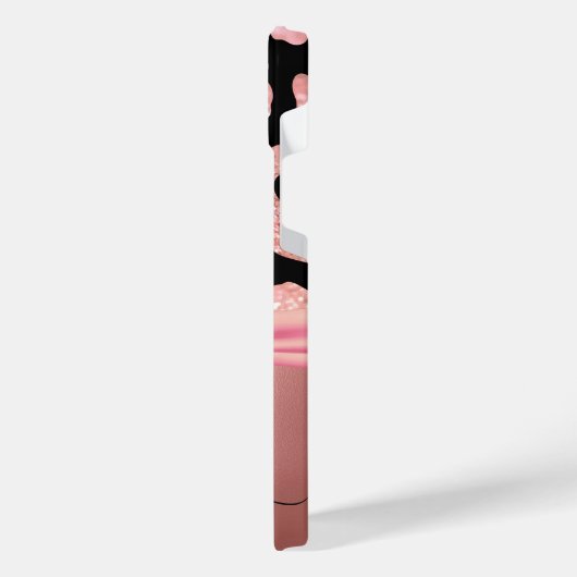 Leopard Print and Bow iPhone Hülle (Linke Seite)