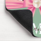 Leopard Print and Bow Mousepad (Ecke)