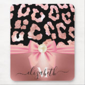Leopard Print and Bow Mousepad (Vorne)