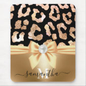 Leopard Print and Bow Mousepad (Vorne)