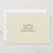 Leopard Print and Scrolls Post Wedding Einladung (Rückseite)